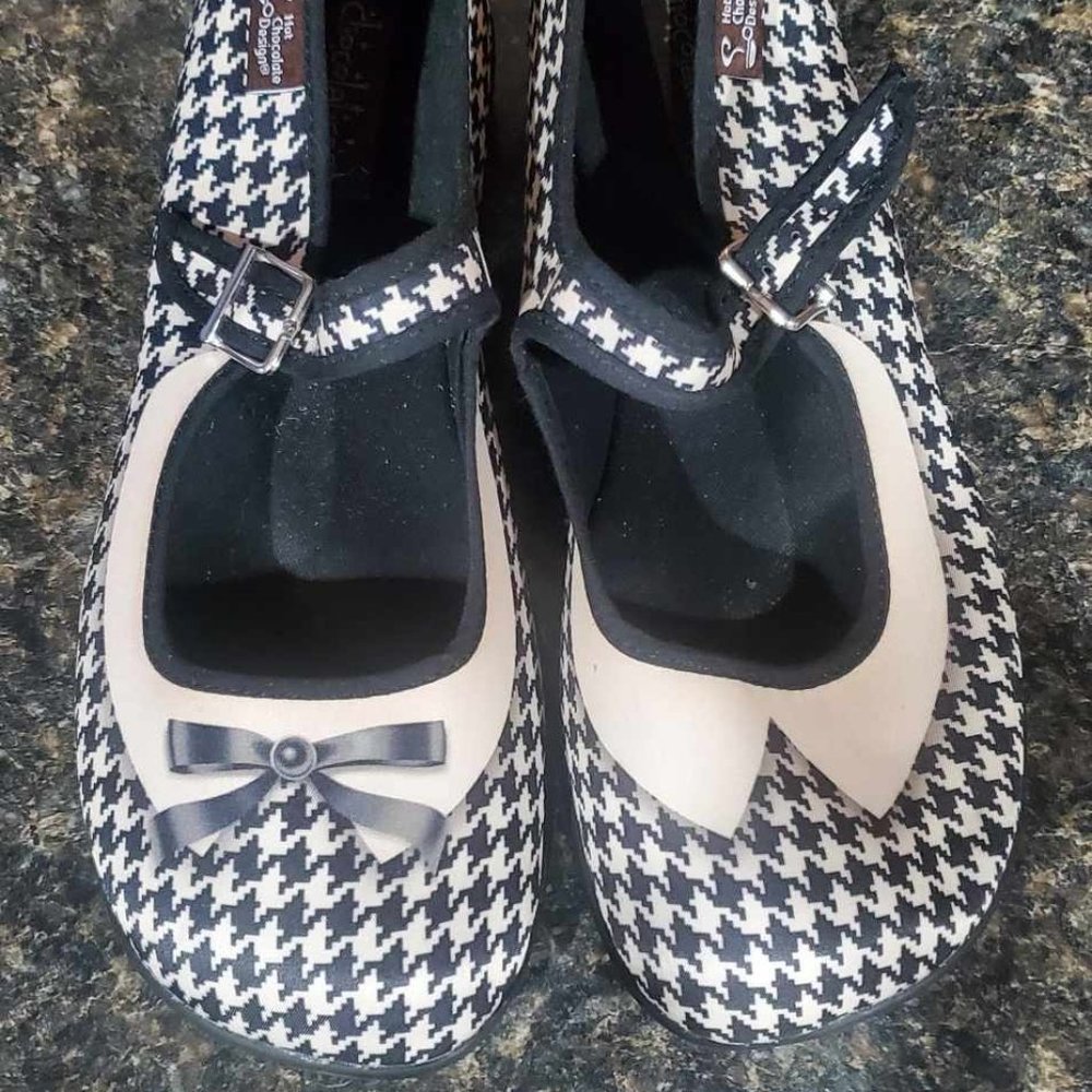Hot Chocolate Plaid Bow Shoes - Worn once!